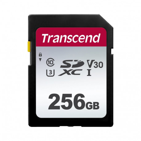Transcend mälukaart 300S SDXC UHS-I U3 (V30) R100/W40 256GB, hõbedane