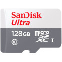 "CARD 128GB SanDisk Ultra microSDXC 100MB/s +Adapter"