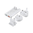 Mini travel wall charger Choetech PD6011 PD65W GaN slim USB-A+C  (white)