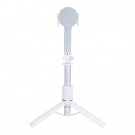 Selfie stick with wireless remote control tripod compatible with MagSafe SSTR-C09 white
