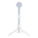 Combo selfie stick with tripod and remote control bluetooth compatybile with MagSafe SSTR-C09 white