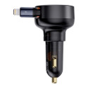 BASEUS car charger Enjoyment Pro 55W Type-C + Retractable cable Lightning 8-pin CCTXP-CC / C00057803