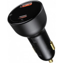 BASEUS car charger Digital Display PPS Dual USB + Typ-C CCZX-01