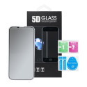 5D Full Glue Tempered Glass - for iPhone 15 (Privacy) black