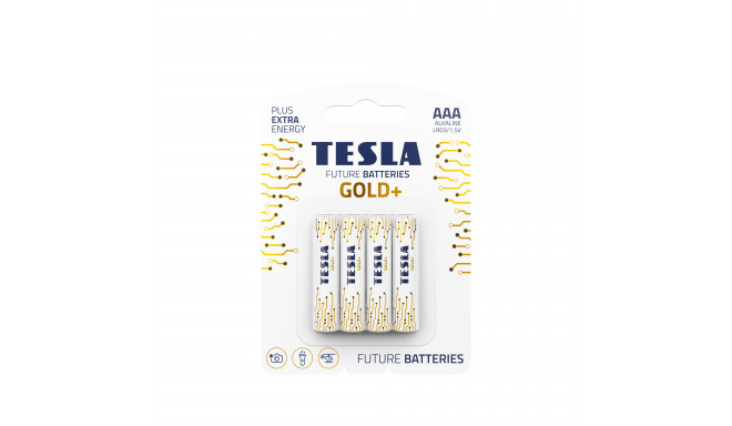 TESLA alkaline battery R3 (AAA) GOLD+ [4x120] 4 pcs