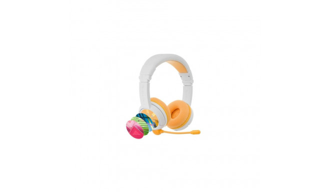 BuddyPhones School+ Headset Wired &amp; Wireless Head-band Calls/Music USB Type-C Bluetooth Whit