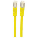 Intellinet Network Patch Cable, Cat6A, 1.5m, Yellow, Copper, S/FTP, LSOH / LSZH, PVC, RJ45, Gold Pla