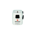 Skross PRO power plug adapter Universal Black, White