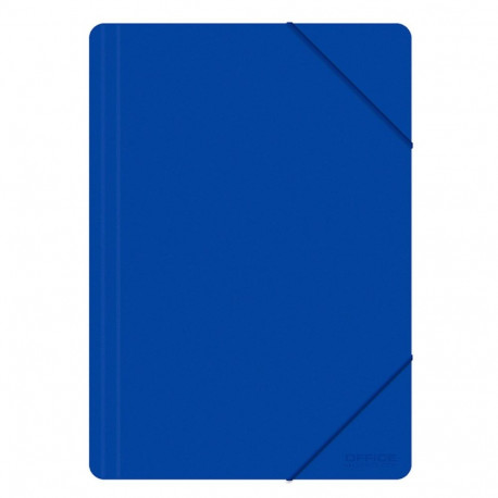 Kummiga mapp plast A4 sinine Office Products