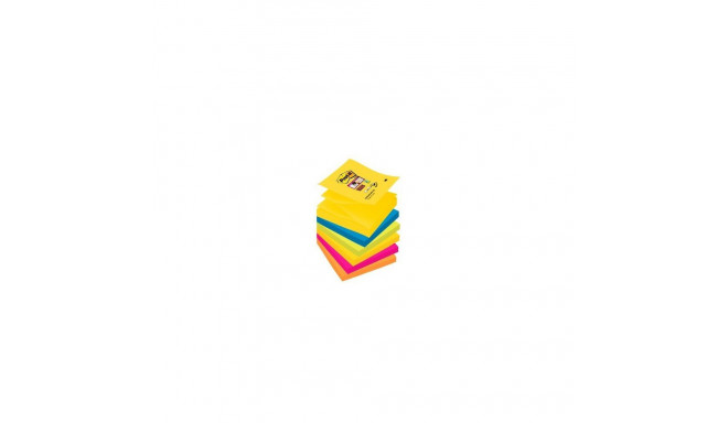 Märkmepaber iseliimuv POST-IT R330 Z-Note Carnival Super Sticky 76x76mm (pakis 6x90l.)