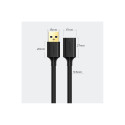 Cable extension USB 3.0 0.5m black US129 UGREEN