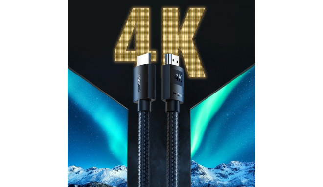 Kaabel HDMI-HDMI 1m (HDMI 2.0 4K@60Hz) HD119 UGREEN, must
