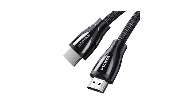 Kaabel HDMI-HDMI 1m (HDMI 2.1 8K@60Hz 48Gbps) must nailonpunutisega HD140 UGREEN