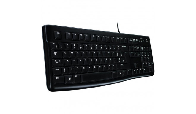 LOGITECH K120 Corded Keyboard - BLACK - USB - US INT'L - B2B