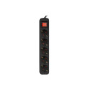 LANBERG Power strip 5x Shuko 3m Circuit breaker black