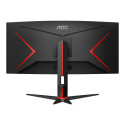 AOC CU34G2XP/BK 34inch 3440x1440 VA 180hz High adjustable Stand HDR400 Freesync Premium USB HUB 4x3.