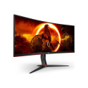 AOC CU34G2XP/BK 34inch 3440x1440 VA 180hz High adjustable Stand HDR400 Freesync Premium USB HUB 4x3.