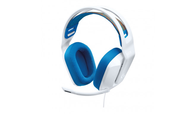 LOGITECH G335 juhtmega mängurikõrvaklapid valge EMEA