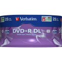 VERBATIM 43757 DVD+R DL Verbatim spindle 25 8,5GB 8x MATT SILVER