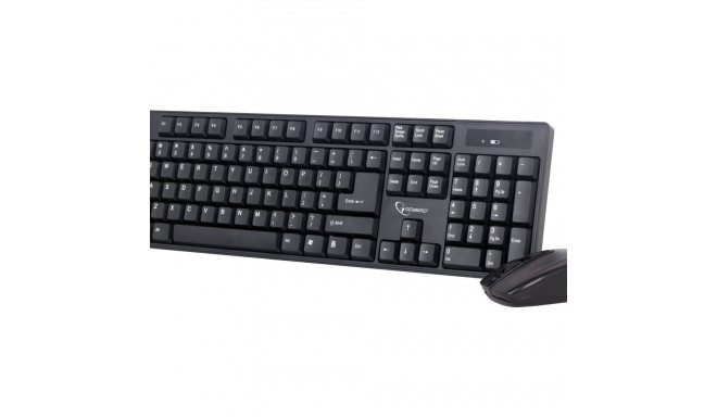 gembird KBS-W-01 juhtmevaba lauaarvuti komplekt US paigutus must