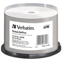 VERBATIM 50x CD-R DL+ 700MB 52x SP AZO wide thermal printable surface non-ID