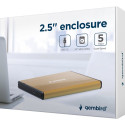 GEMBIRD EE2-U3S-3-GL USB 3.0 2.5inch HDD enclosure brushed aluminum gold