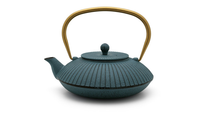 Bredemeijer Teapot Linhai 1,1l Cast Iron petrol gold 153031