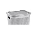 LAUNDRY BASKET 50L KNIT M-079 ICE GRAY