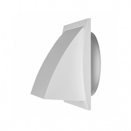 plastikust ventilatsioonirest 190x190mm 125mm väljatõmme