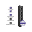 Surge Protector 4 sockets, 2,5m