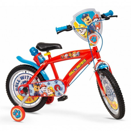 Lastel jalgratas 16" Paw Patrol punane 1678 UUS TOIMSA