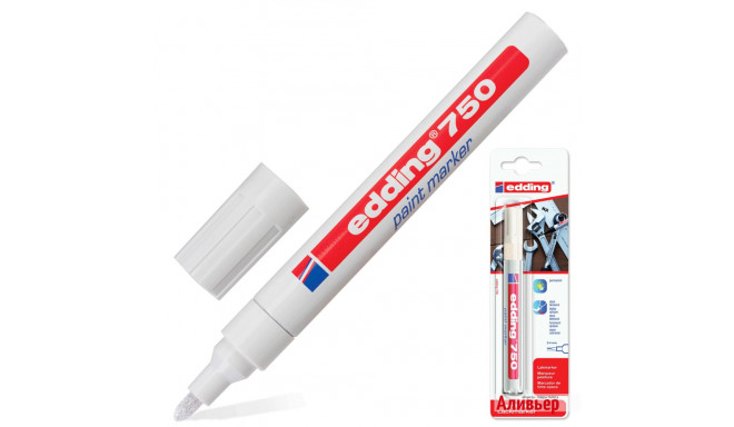 Permanentne marker EDDING 750 2-4mm valge
