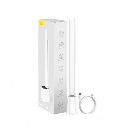 Folding desk lamp Baseus Smart Eye rechargeable (white)