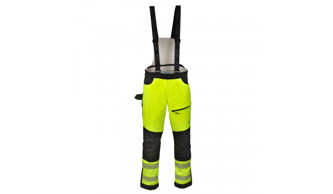 HW Scout softshell soojad traksipüksid Hi-Vis kollane 48