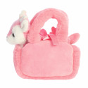 AURORA Fancy Pals Plush Fawn in a pink bag, 2