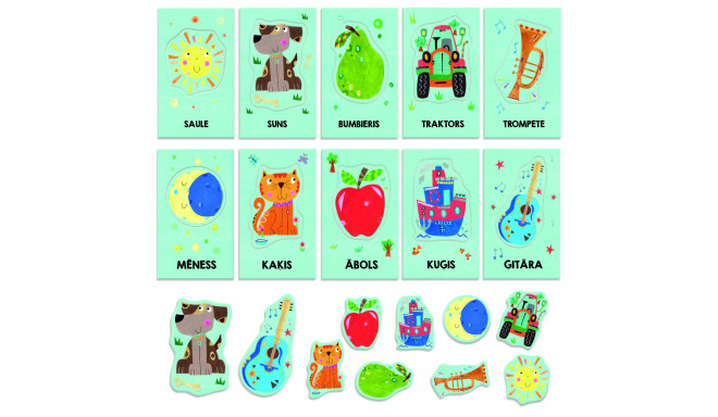 HEADU Montessori Baby Flashcards (In Latvian lang.)