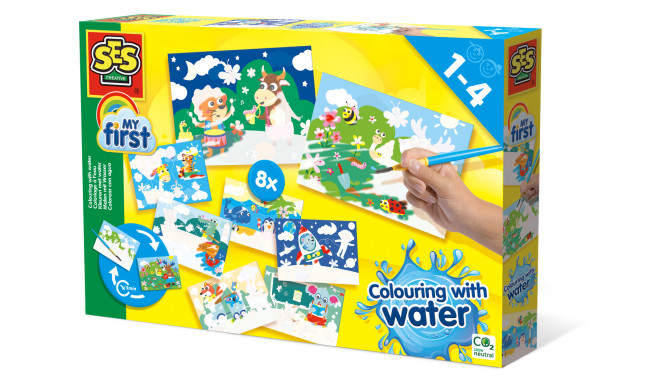 SES My first colouring with water set Animals mega