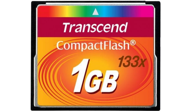 Transcend 133x Compact Flash kaart 1GB (TS1GCF133)