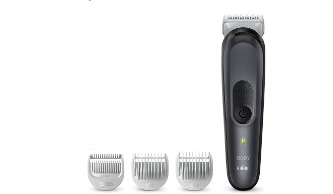 Braun Body Groomer BG3350 Cordless and corded Operating time (max) 80 min NiMH Black/Grey