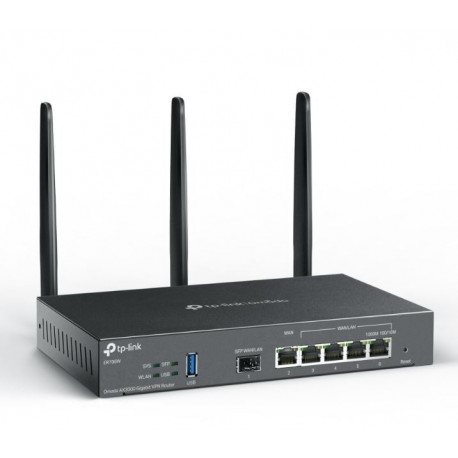 The TP-Link Omada ER706W is an enterprise-grade AX3000 Wireless Gigabit VPN Router.