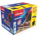 Mop with Dual Action Bucket Vileda Ultramax Mop Set Black