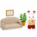 Rotaļu figūras Sylvanian Families Papa Rabbit Chocolate and Living Room