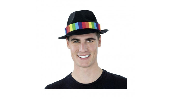 Hat My Other Me Rainbow Gangster Black One size