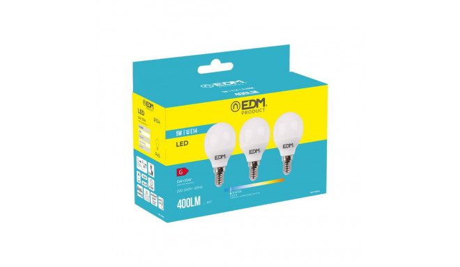 3 LED lambipirni komplekt EDM 98202 G 35 W 5 W 50 W E14 400 lm Ø 4,5 x 8 cm (6400 K)