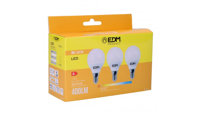 3 LED lambipirni komplekt EDM 98200 G 35 W 5 W 50 W E14 400 lm Ø 4,5 x 8 cm (3200 K)