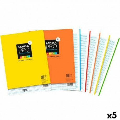 Asenduslehed Lamela Mitmevärviline A4 100 Lehed 4 mm (5 Ühikut)