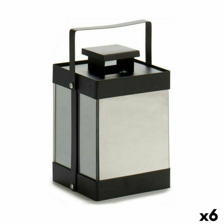 LED-latern Gift Decor LE16134XS LE16134XS Must 12,5 x 18,5 x 12,5 cm Peegel (6 Ühikut)
