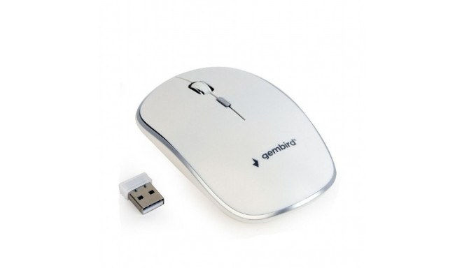 Optical Wireless Mouse GEMBIRD MUSW-4B-01-W White (1 Unit)