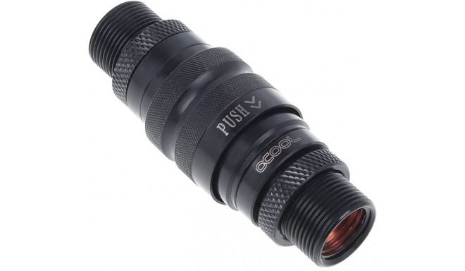 Eiszapfen Schnellverschlusskupplungsset mit Doppel Schottverschraubung G1/4 IG - Deep Black (schwarz