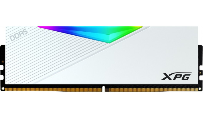 ADATA DDR5 8GB - 6000 - CL - 32 - Single-Kit - DIMM - AX5U6400C3216G-CLARWH, Lancer RGB, XMP, white